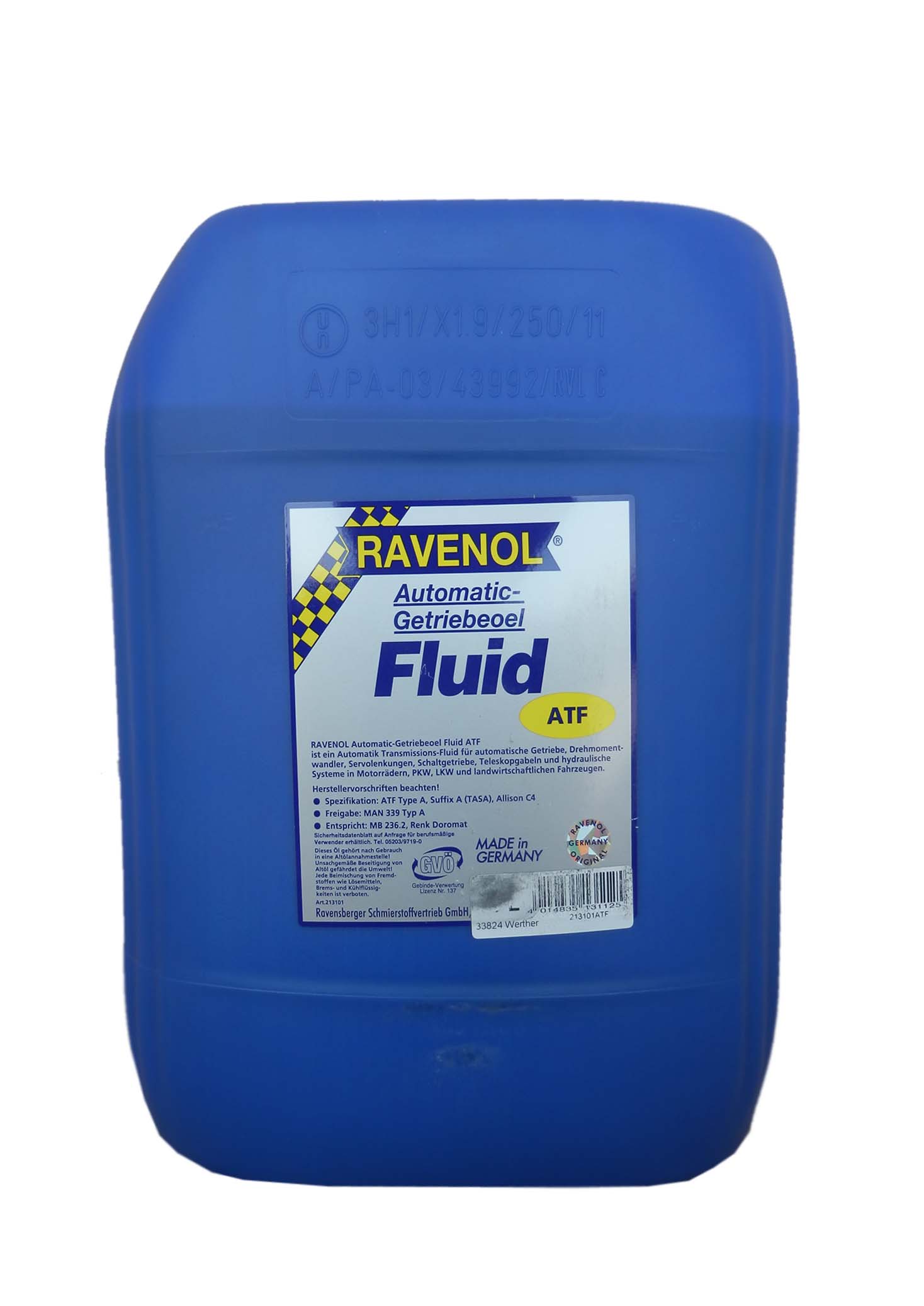 Купить запчасть RAVENOL - 4014835131125  Fluid ATF, 20л