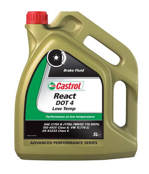 Купить запчасть CASTROL - 15038F Синтетическая тормозная жидкость React Low Temp, 5л